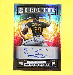 2022 Panini Chronicles Roansy Contreras Capstone Auto Rookie Card Pirates