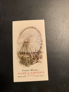 B35c  #53 Ferris wheel Brooklyn New York￼ 2007 Topps Allen and Ginter mini￼ - Picture 1 of 2