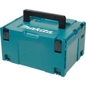 15.5 In. Large Interlocking Tool Box | Makita X Storage Portable Plastic Blue - Picture 1 of 12