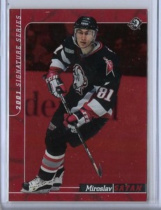 2000 Be A Player Hockey #234 Miroslav Satan Red serial #d /200 