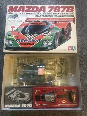 NEW TAMIYA VINTAGE 58102 1/10 RC MAZDA 787B GROUP C 2WD UNBUILT KIT RS-540 SPORT - image 1 of 4