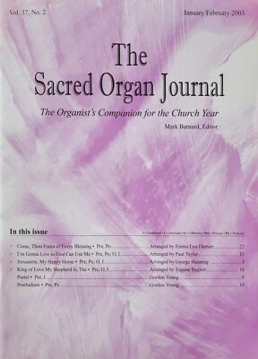 Organ The Sacred Journal Companion For The Church Year Sheet Music Song Book - Image 1 of 2