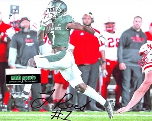Jayden Reed Michigan State Football reimpresa autografiada firmada 8X10 foto ¡MSU! - Imagen 1 de 1