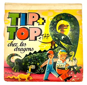 Vtg Vojtech Kubasta Tip and Top and Tap Chez les Dragons 1964 RARE POP UP Book - Foto 1 di 12