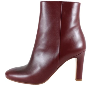 GABRIELA HEARST $1,250 Windsor Cuero Vino LILA Tacón Alto Botines 39 NUEVO - Imagen 1 de 10