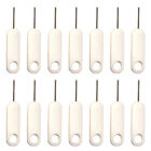  20 Pcs White Stainless Steel Sim Card Reader Tray Remover Smart Phones