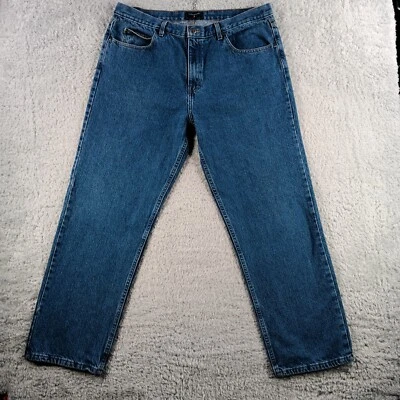 马鞍红色牛仔裤男式蓝色 38Wx32 牛仔经典版型棉质海峡 8930 — 第 1/4 张图片