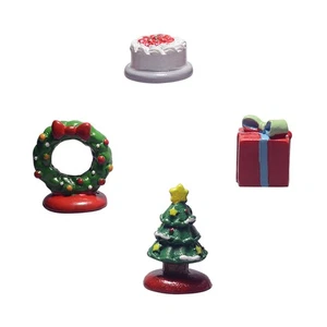 4 Pcs Mini Tree Decorations Miniature Landscape Accessory Resin Cake - Picture 1 of 11