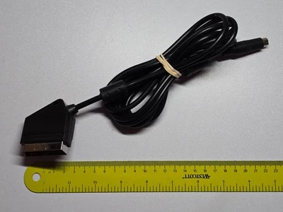 SEGA SATURN OFFICIAL RGB SCART TV CABLE LEAD GENUINE Console AV Adapter - Image 1 of 4