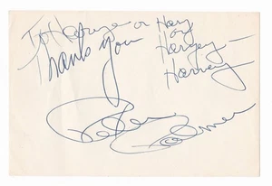 PETER PALMER Autógrafo en papel bloc de notas (Li'l Abner en Broadway y en la película) - Imagen 1 de 2