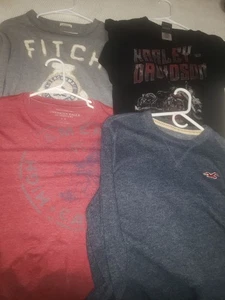 Lotto camicie uomo taglia media, 4 camicie incluse, A&F, AE, Harley Davidson,... - Foto 1 di 17