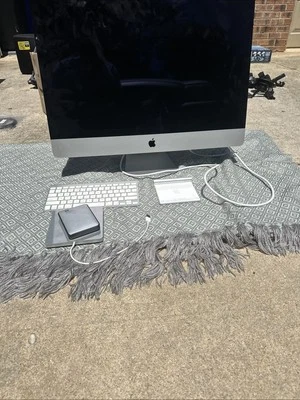 2017 Apple iMac 27" i5 3.5GHz 64GB RAM 1TB Fusion Silver A1419 - Image 1 of 3