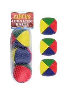 3er Set Jonglierbälle Classic Circus Skills farbig Jonglier lernen Set - Bild 1 von 5