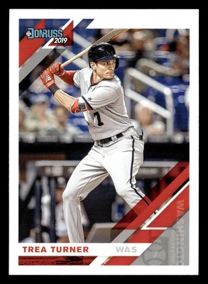 Trea Turner 2019 Donruss #141 Washington Nationals - Image 1 of 2