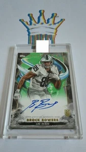 Brock Bowers - RC - Topps Inception 24 Green - On Card Auto - Bild 1 von 2