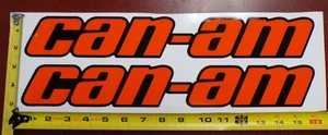 ADESIVO DECALCOMANIA GRAFICA CAN-AM MAVERICK X3 R MADE IN USA ARANCIONE NERO SPESSORE SOLIDO - Foto 1 di 3