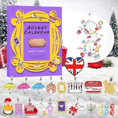 Advent Calendar 2025-24 Days of FRIENDS Charm Bracelet Kit - Image 1 of 4