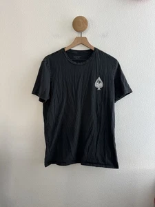 All Saints Black Logo Tshirt Size Large - Picture 1 of 8