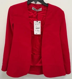 Zara Women's Short Length Red Size S Poncho - Picture 1 of 4