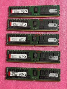 Lot of 5 - 64GB 2RX4 PC4-3200AA KINGSTON KCS-UC432/64G, Grade B, Missing Caps - Picture 1 of 2