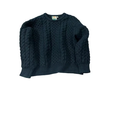 Vintage Irish 100 % wool cable knit sweater in good condtion  - Image 1 of 4