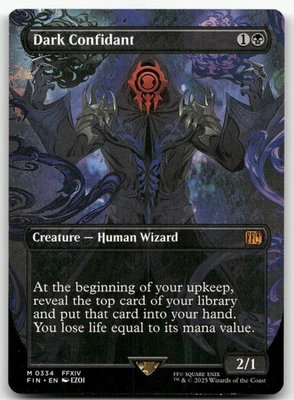 Dark Confidant (Borderless) #334 (NM) Final Fantasy FIN Magic MTG - Image 1 of 2