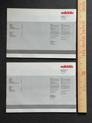 Catálogo MARKLIN Artículo Nuevo Eisenbahn 2005 y 2006 - COMO ESTÁ Foto 1 de 4