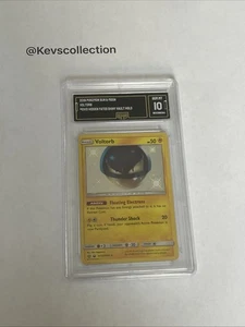 Pokemon Sonne & Mond Hidden Fates Voltorb Shiny Vault Holo SV13/SV94 GMA 10 Gem MT - Bild 1 von 2