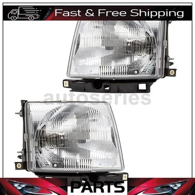 Headlight Assembly Left Right For 1997-2000 Toyota Tacoma 2pcs - Image 1 of 3