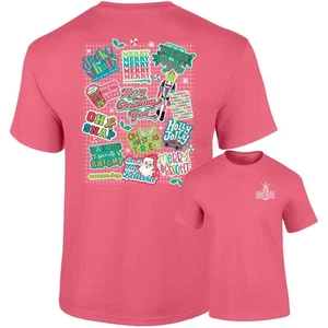 Camiseta Southernology Feliz Navidad Y'all Calcomanías Colores Cómodos - Imagen 1 de 7