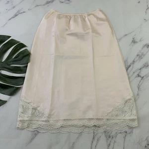 Gonna donna Christian Dior vintage anni 90 silp taglia M rosa bianca bordo pizzo pastello - Foto 1 di 11