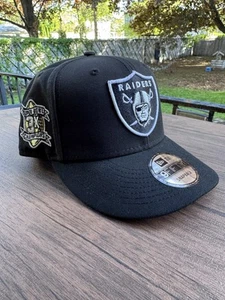 Raiders New Era Cap Hat Snap Back 3X Superbowl Championship Mint Condition - Picture 1 of 11