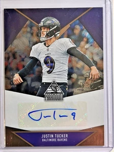 Justin Tucker AUTO #/10 Paramount Photogenic Gold 2022 Panini Autograph SP Raven - Picture 1 of 2