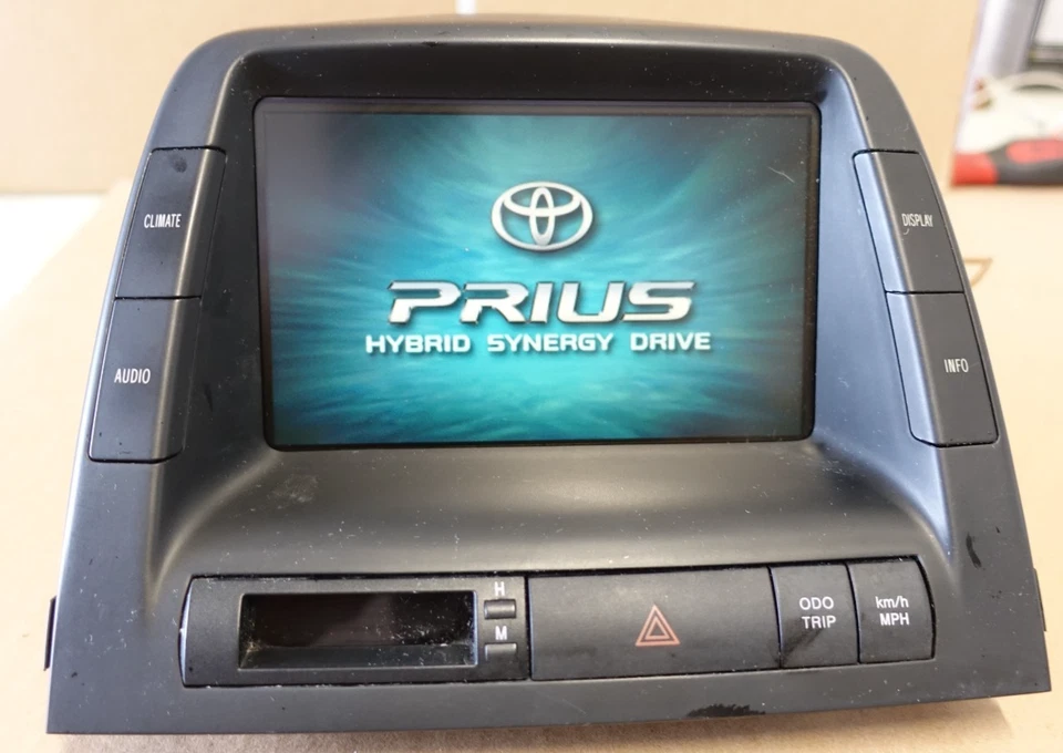 Pantalla de visualización de radio de información de tablero Toyota Prius 2005 probada OEM 86110-47081 Foto 1 de 4