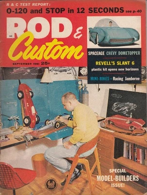 Rod & Custom September 1961 – Special Model Builders Issue / Revell's Slant 6 / - Image 1 of 3