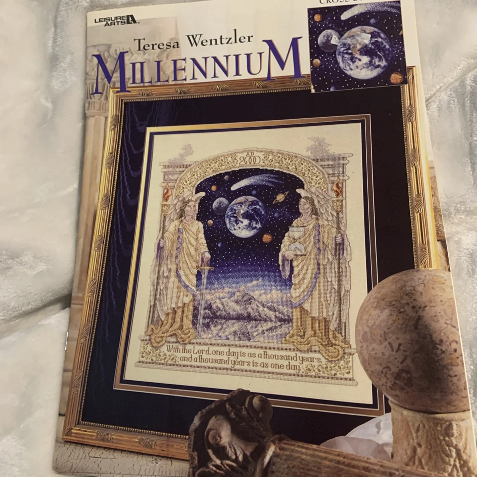 Leisure Arts Teresa Wentzler Millennium Angels Cross Stitch Pattern - Image 1 of 4