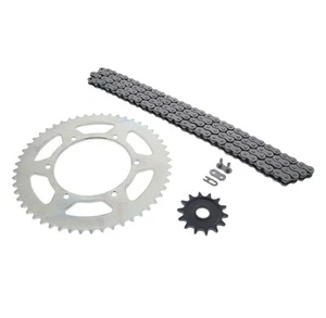 Cadena y piñón sin junta tórica plateados para Yamaha WR250F 250 F 2007-2013 14/52 116 L - Imagen 1 de 4