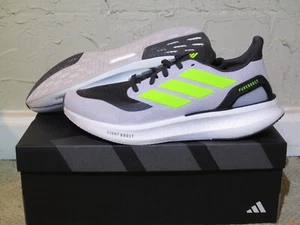 Adidas PureBoost 5 Dash Grigio Lucido Limone Carbonio Uomo Taglia 10 NUOVE! IF9193 2024 - Foto 1 di 10
