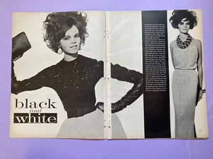 Black white Irving Penn photographie 1960 éditorial mode magazine vintage presse - Picture 1 of 3