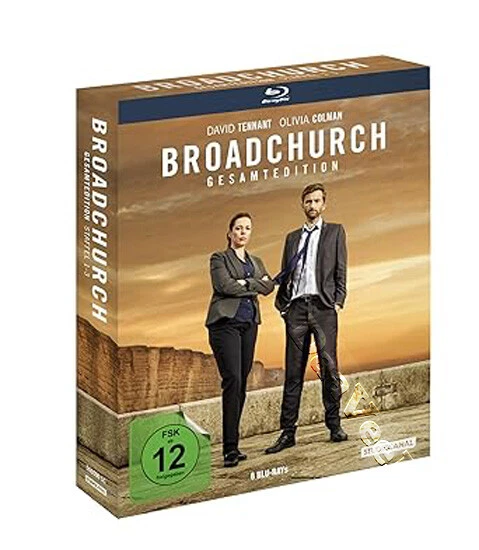 Broadchurch (полная серия 1-3) новый Blu-Ray 6 дисков бокс-сет Дэвид Теннант - Изображение 1 из 1