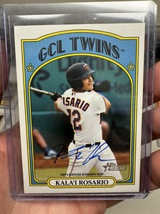 2021 Topps Heritage Minor League Kala'i Rosario Twins Auto SP