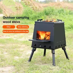 Outdoor Lightweight Camping Wood Stove Portable Wood Stove Picnic Detachable New - Picture 1 of 13