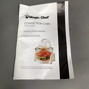 Magic Chef Convection Oven MCSGC07W Recipe Instruction Manual Replacement Piece - Picture 1 of 2