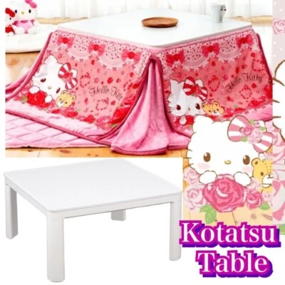 75×75cm Kawaii White kotatsu table【Kotatsu Futon not included】 NEW Unused - Image 1 of 4