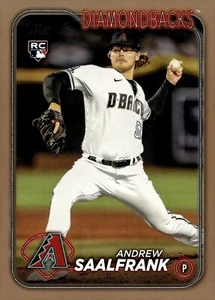 2024 Topps Series 2 - Gold #406 Andrew Saalfrank 1827/2024 (RC) - SP - HOT RC - Picture 1 of 2