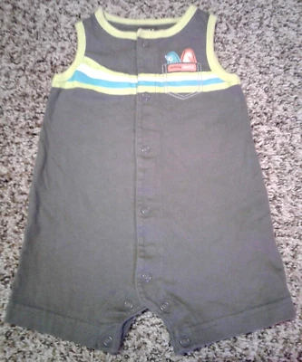 Bebé Niño 3-6 Meses Mameluco Sin Mangas Playa Novedad Multicolor Foto 1 de 3