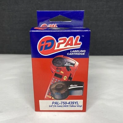 Cartucho de etiqueta Brady ID PAL PAL PAL-750-439YL 3/4” B439 vinil amarelo - NOVO - Imagem 1 de 4