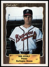 1990 Burlington Braves ProCards #2342 Rod Byerly