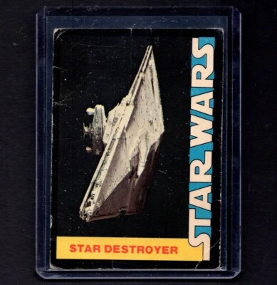 STAR DESTROYER 1977 Star Wars Topps Wonder Bread Movie Trading Card #14 PSA - Image 1 of 2