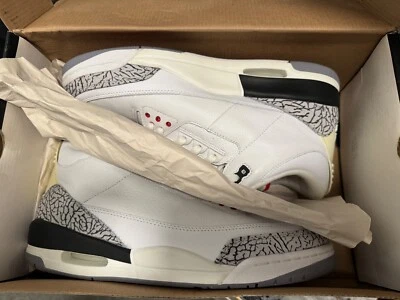 Jordan 3 Retro Blanco Cemento 2003 Talla 11 DEADSTOCK Foto 1 de 4